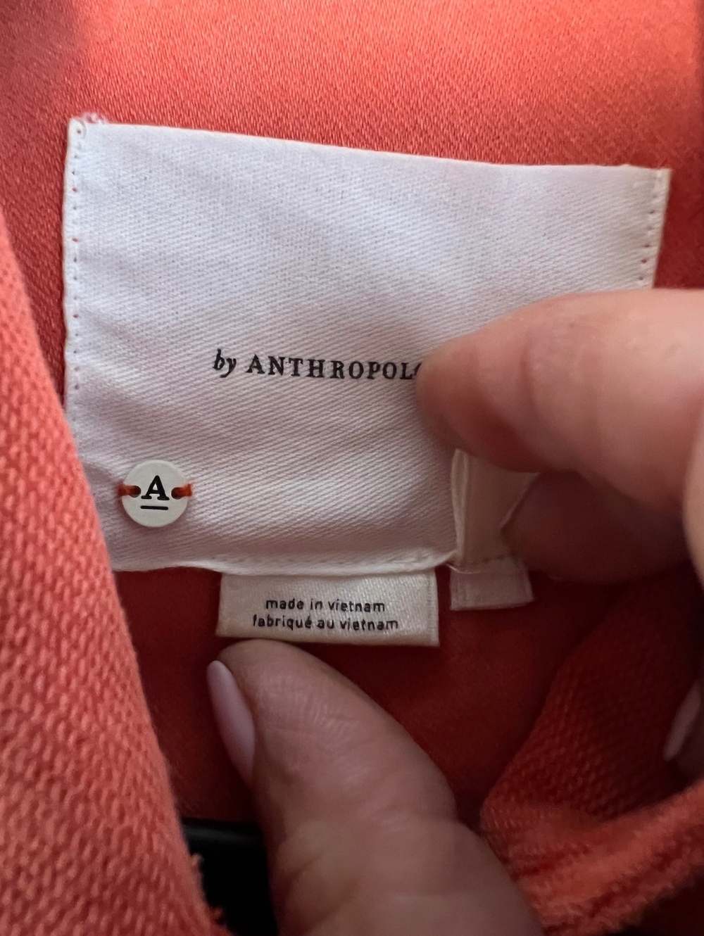 Anthropologie Orange Cropped Denim Jacket Medium - Picture 10 of 14